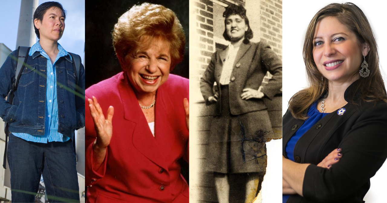 Headshots of Shen, Dr. Ruth, Lacks, and Gonzáles-Rojas