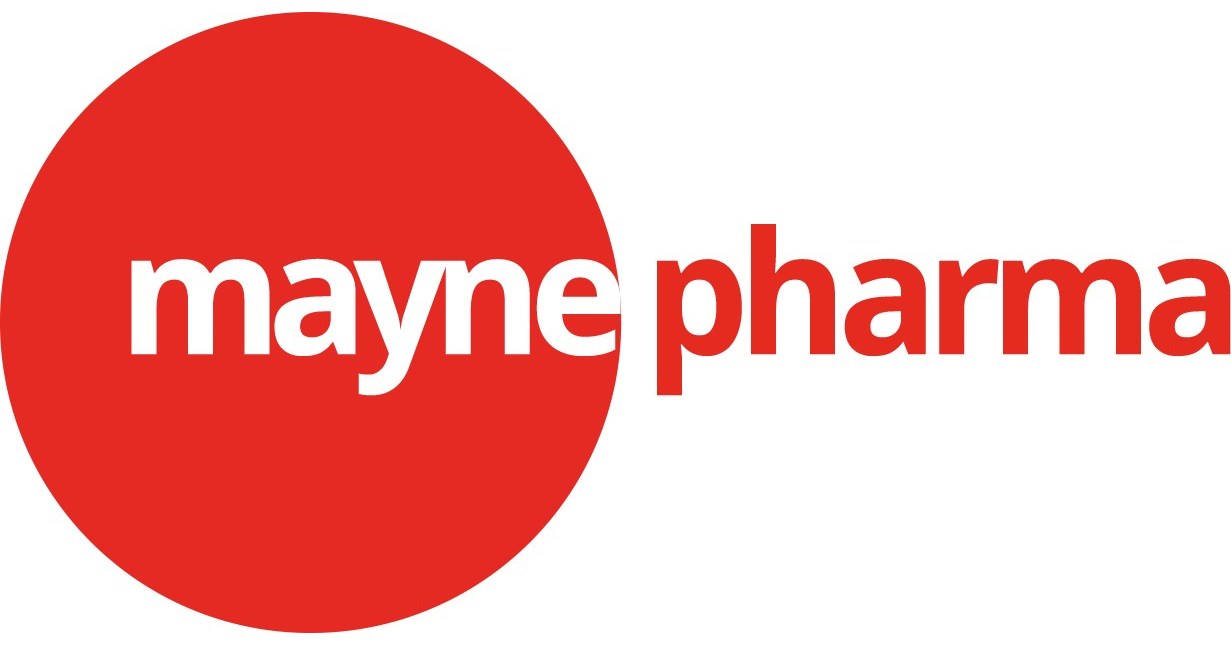 A logo for Mayne Pharma