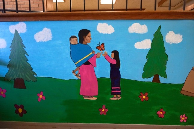 A mural in the Minnesota Indian Women’s Resource Center