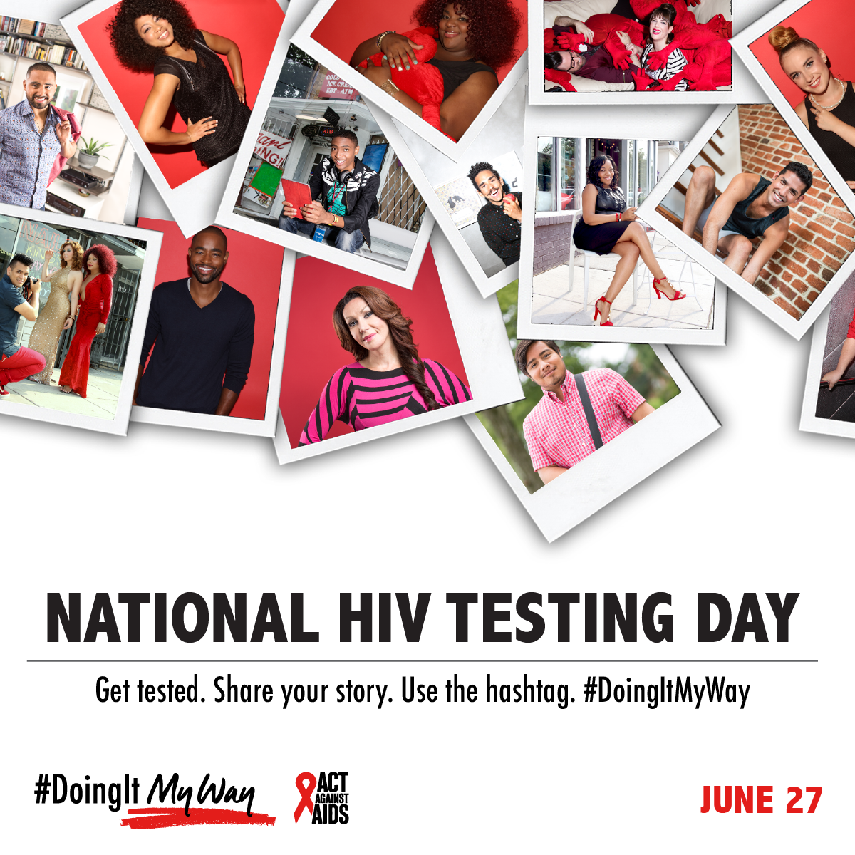 A graphic promoting National HIV Testing Day