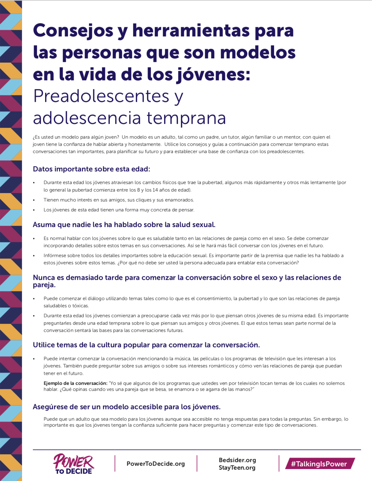 Preadolescentes y Adolescencia Temprana 2018 (PDF)