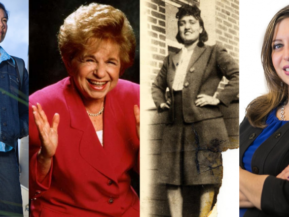 Headshots of Shen, Dr. Ruth, Lacks, and Gonzáles-Rojas