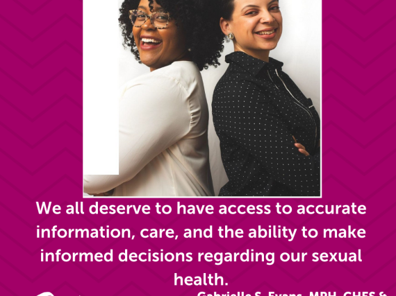 An image of the cofounders of Minority Sex Report and a quote from the interview, "We all deserve to have access to accurate information, care, and the ability to make informed decisions regarding our sexual health."